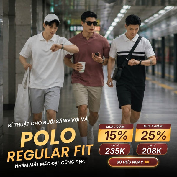 ÁO POLO CỔ KHÓA KÉO