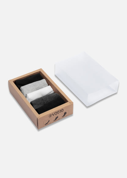 Vớ Basic Cổ Ngắn Thoáng Khí Khử Mùi #Y2010 V23 Combo 5