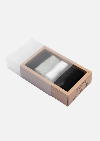 Vớ Basic Cổ Ngắn Thoáng Khí Khử Mùi #Y2010 V23 Combo 5