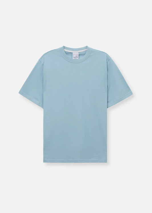 Áo Thun Cotton Wash Siêu Mềm Non Branded 39 Xanh Dương - YaMe.vn