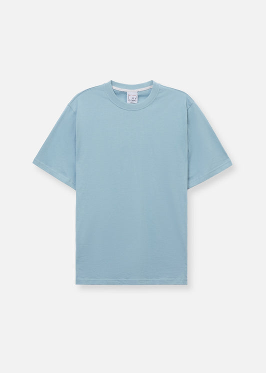 Áo Thun Cotton Wash Siêu Mềm Non Branded 39 Xanh Xám