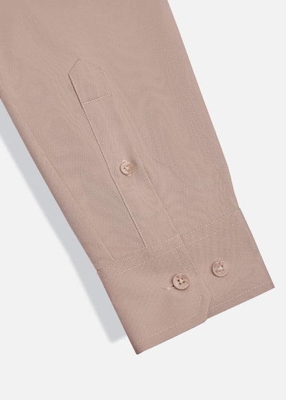 Áo Sơ Mi Tay Dài Vải Ngải Cứu  Kháng Khuẩn Non-Iron 01 Nâu