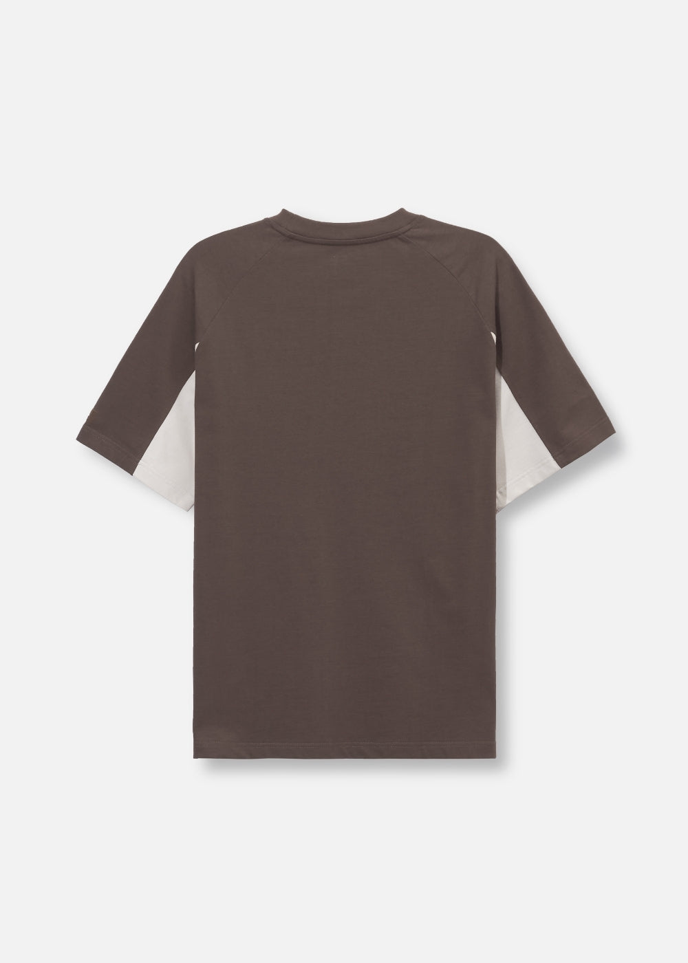 Áo Thun Tay Ngắn Cotton Phối Màu No Style M1 Nâu