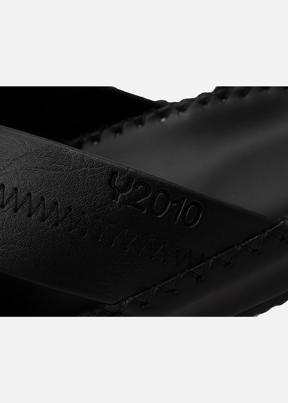 Dép Đế Cao Two-strap Slides #Y2010 02 Đen