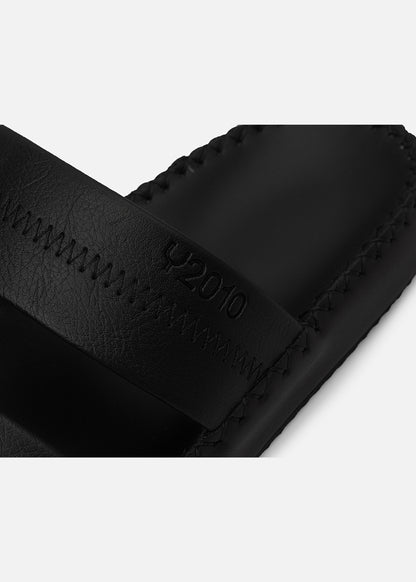 Dép Đế Cao Two-strap Slides #Y2010 03 Đen