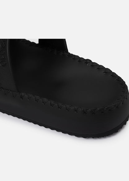 Dép Đế Cao Two-strap Slides #Y2010 03 Đen