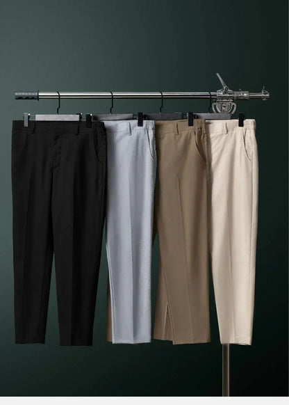 Quần Tây Casual Mềm Mại Non-Iron 010 Xám Nhạt - YaMe.vn