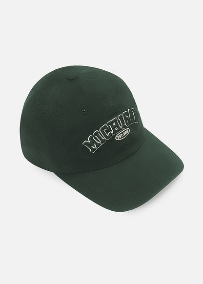 Nón Dad Hat Kaki Bền Bỉ MICHIGAN No Style M142 Xanh Rêu