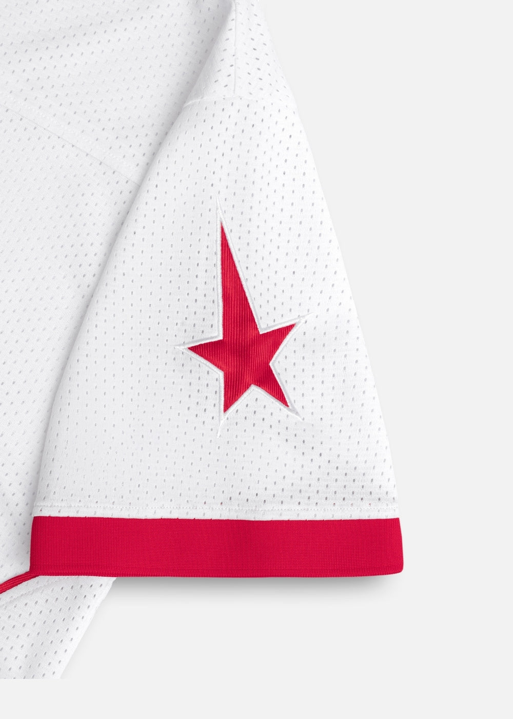 Áo Thun Jersey Táy Ngắn Vải Mesh Thoáng Mát No Style M136 Trắng