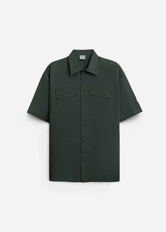 Áo Sơ Mi Tay Ngắn No Style M150 Xanh Rêu