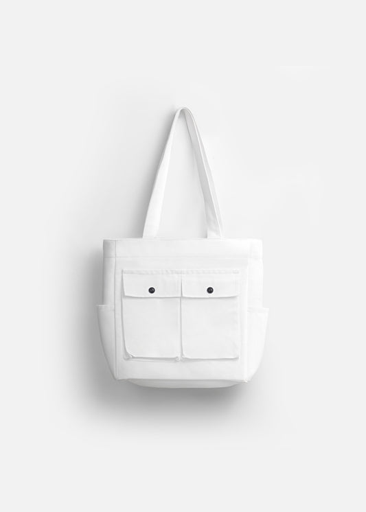 Túi Tote Canvas Bền Bỉ NB 28 Trắng