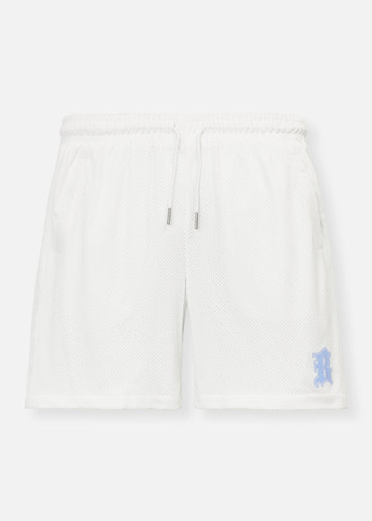 Quần Short 5 Inch Vải Mesh Thoáng Khí No Style M153 Trắng