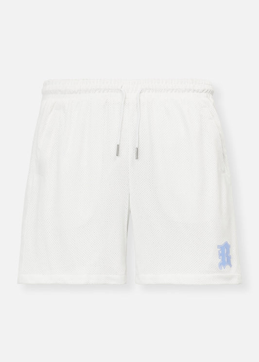 Quần Short 5 Inch Vải Mesh Thoáng Khí No Style M153 Trắng