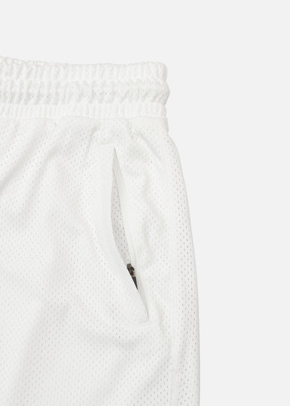 Quần Short 5 Inch Vải Mesh Thoáng Khí No Style M153 Trắng