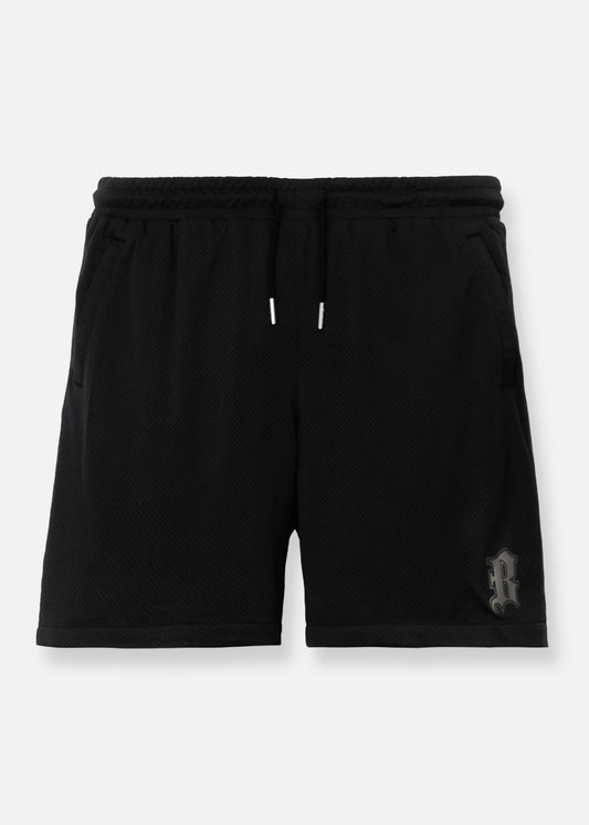 Quần Short 5 Inch Vải Mesh Thoáng Khí No Style M153 Đen