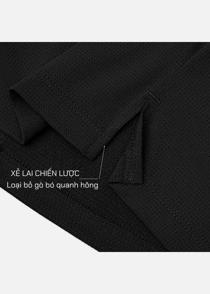 Áo Thun 3 Lỗ The Trainer 007 Đen
