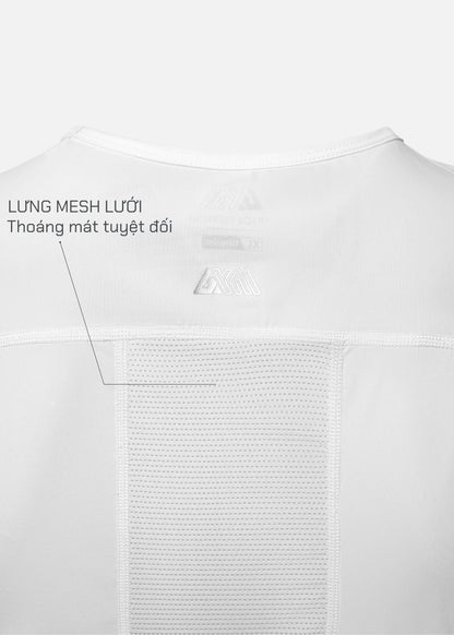 Áo Thun 3 Lỗ The Trainer 011 Trắng