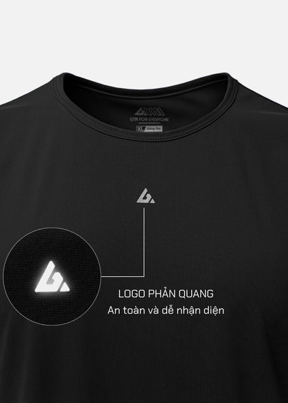 Áo Thun 3 Lỗ The Trainer 011 Đen