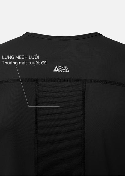 Áo Thun 3 Lỗ The Trainer 011 Đen