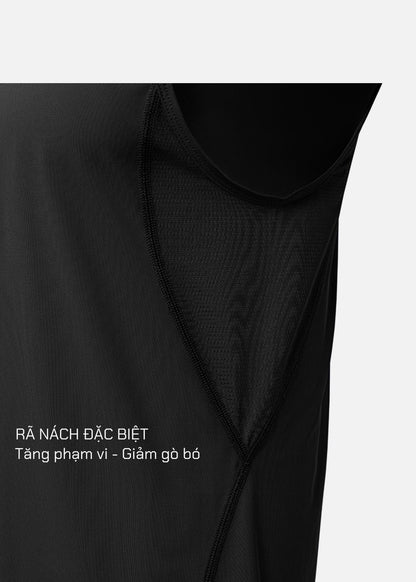Áo Thun 3 Lỗ The Trainer 011 Đen