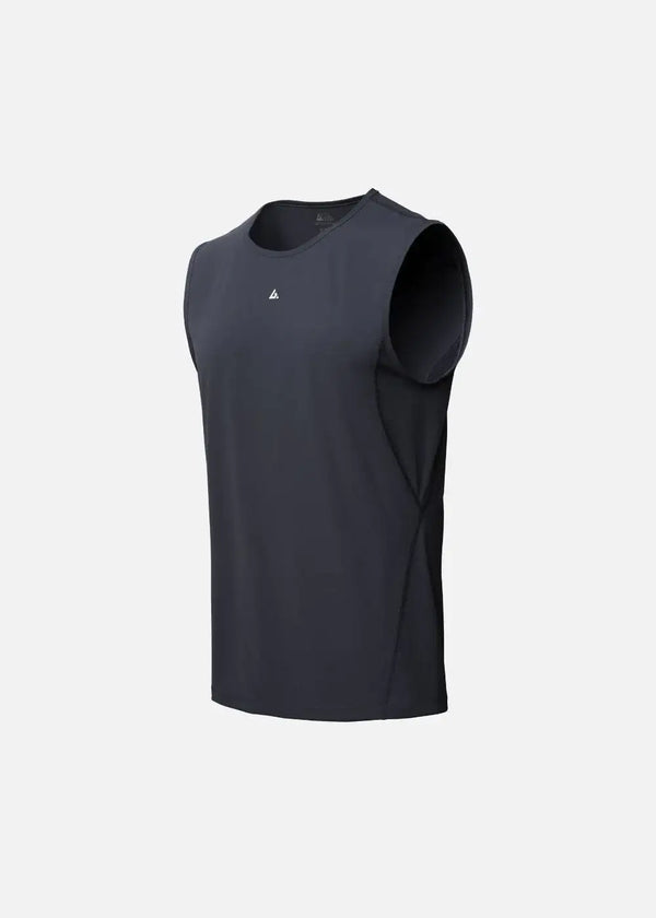 Áo Thun Tank Top FlexFit™ Co Giãn Thoát Nhiệt The Trainer 011 Màu Xám Đậm Dáng Thể Thao F1