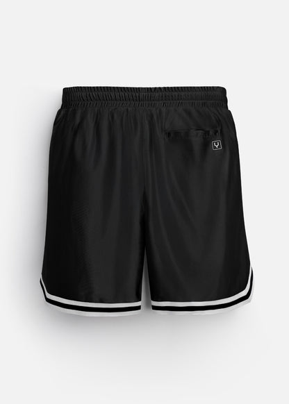 Quần Short Thun Vải Shiny Ít Nhăn No Style M157 Đen