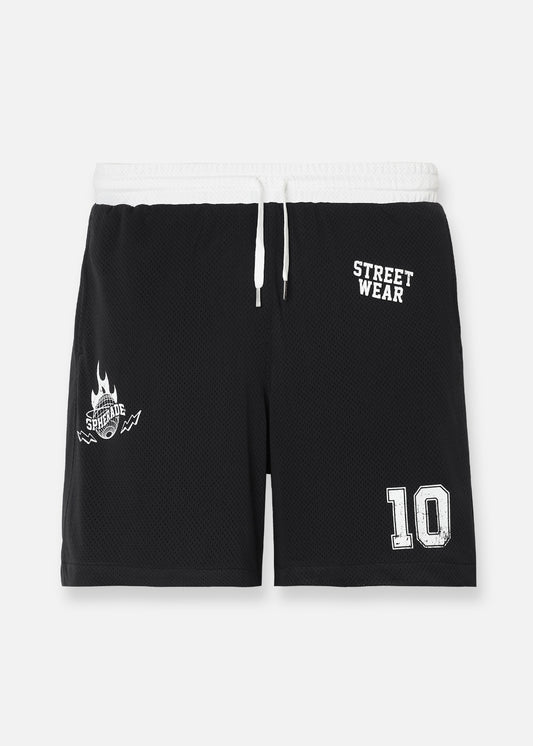 Quần Short Thun Vải Mesh Thoáng Mát No Style M158 Đen