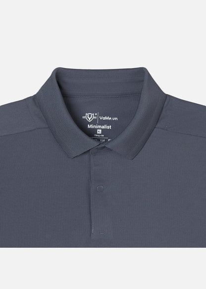 Áo Polo Tay Ngắn Vải Pique Khử Mùi The Minimalist 001 Xám - YaMe.vn