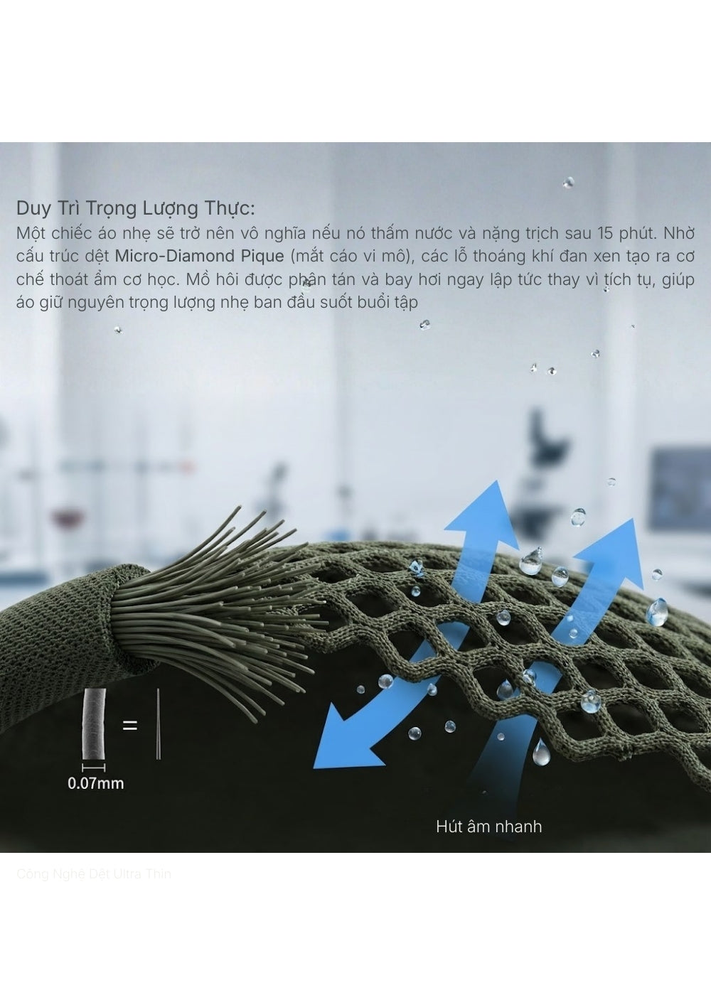 Áo Thun Thể Thao AirDry™ Vải Lưới Thoáng Khí Siêu Nhẹ The Beginner 002 Màu Đen Dáng Ôm Vừa F2