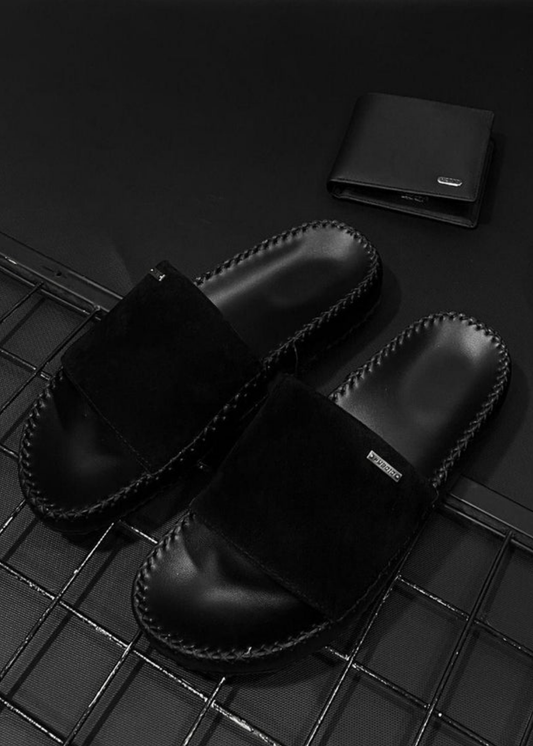 Dép Đế Cao Slide Slipper #Y2010 038 Đen