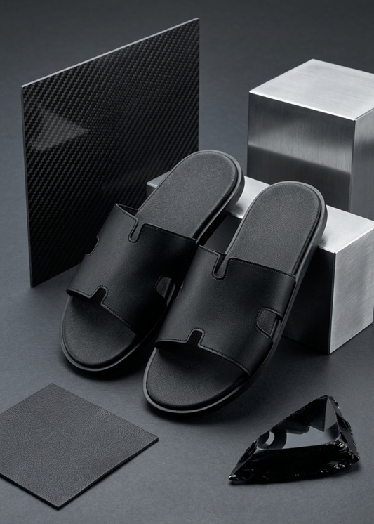 Dép Đế Thấp Slide Slipper #Y2010 044 Đen