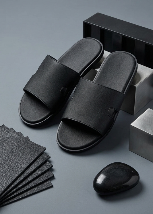 Dép Đế Thấp Slide Slipper #Y2010 046 Đen