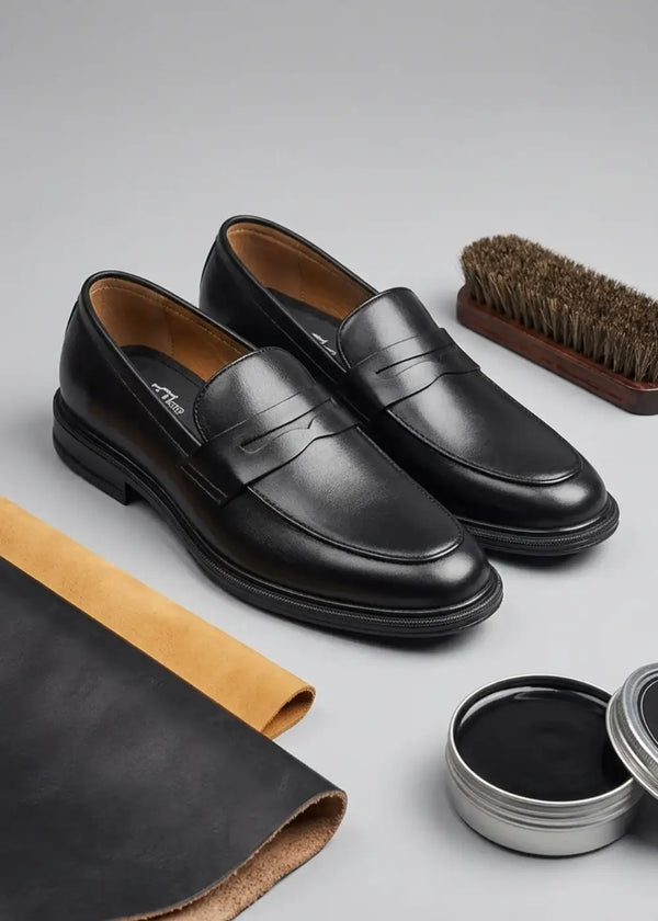Giày Tây Loafer Real Leather 002 Đen