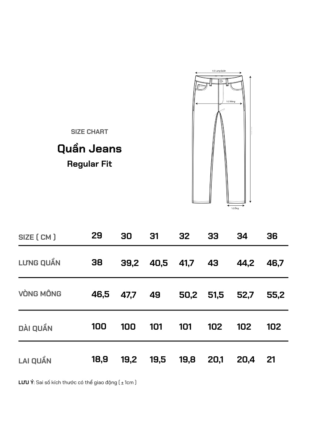 Quần Jeans Regular Fit Mềm Co Giãn Multi Color Jean 001 Trắng