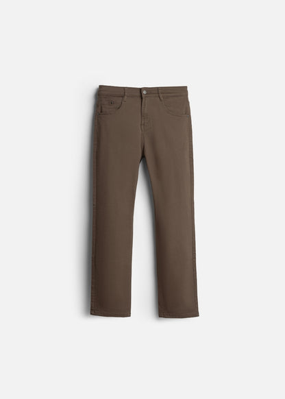 Quần Jeans Regular Fit Mềm Co Giãn Multi Color Jean 001 Nâu