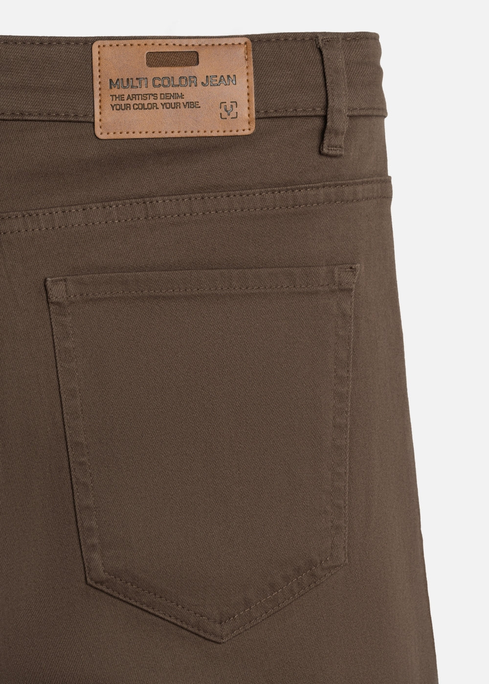 Quần Jeans Regular Fit Mềm Co Giãn Multi Color Jean 001 Nâu