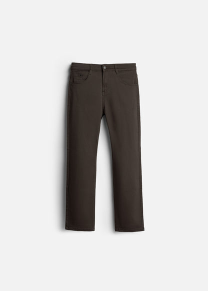 Quần Jeans Regular Fit Mềm Co Giãn Multi Color Jean 001 Nâu Đậm