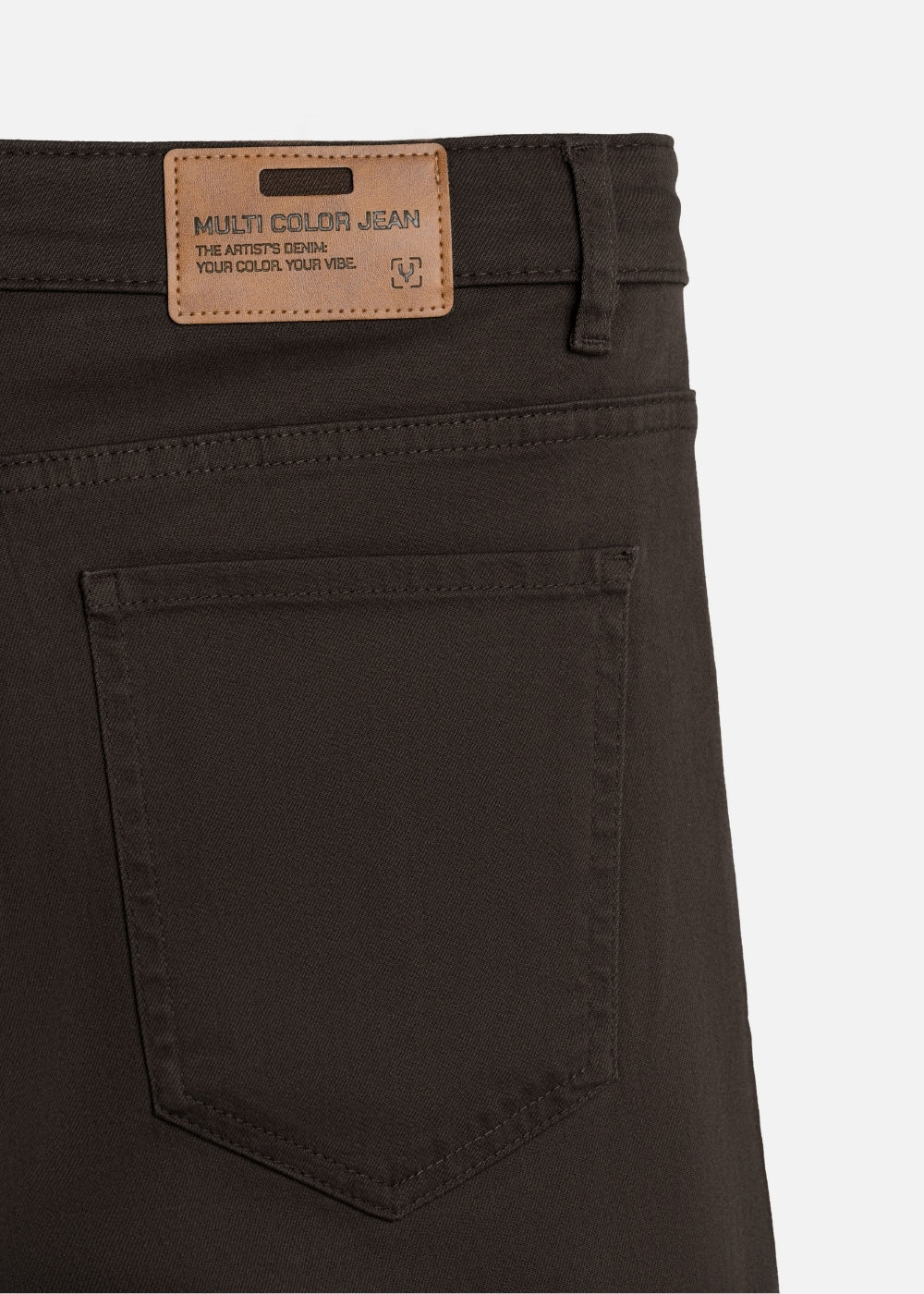 Quần Jeans Regular Fit Mềm Co Giãn Multi Color Jean 001 Nâu Đậm