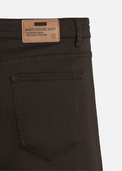 Quần Jeans Regular Fit Mềm Co Giãn Multi Color Jean 001 Nâu Đậm