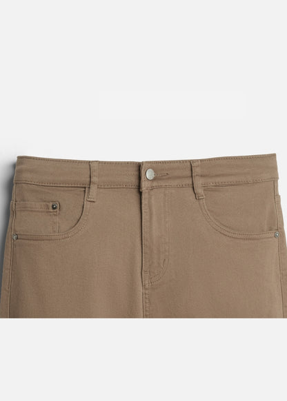 Quần Jeans Regular Fit Mềm Co Giãn Multi Color Jean 001 Nâu Nhạt