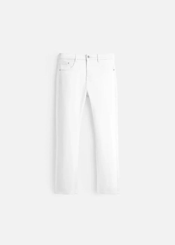 Quần Jeans Regular Fit FlexFit™ Đáy Quần May Chịu Lực Chắc Chắn Multi Color Jean 001 Màu Trắng Dáng Vừa Vặn F3