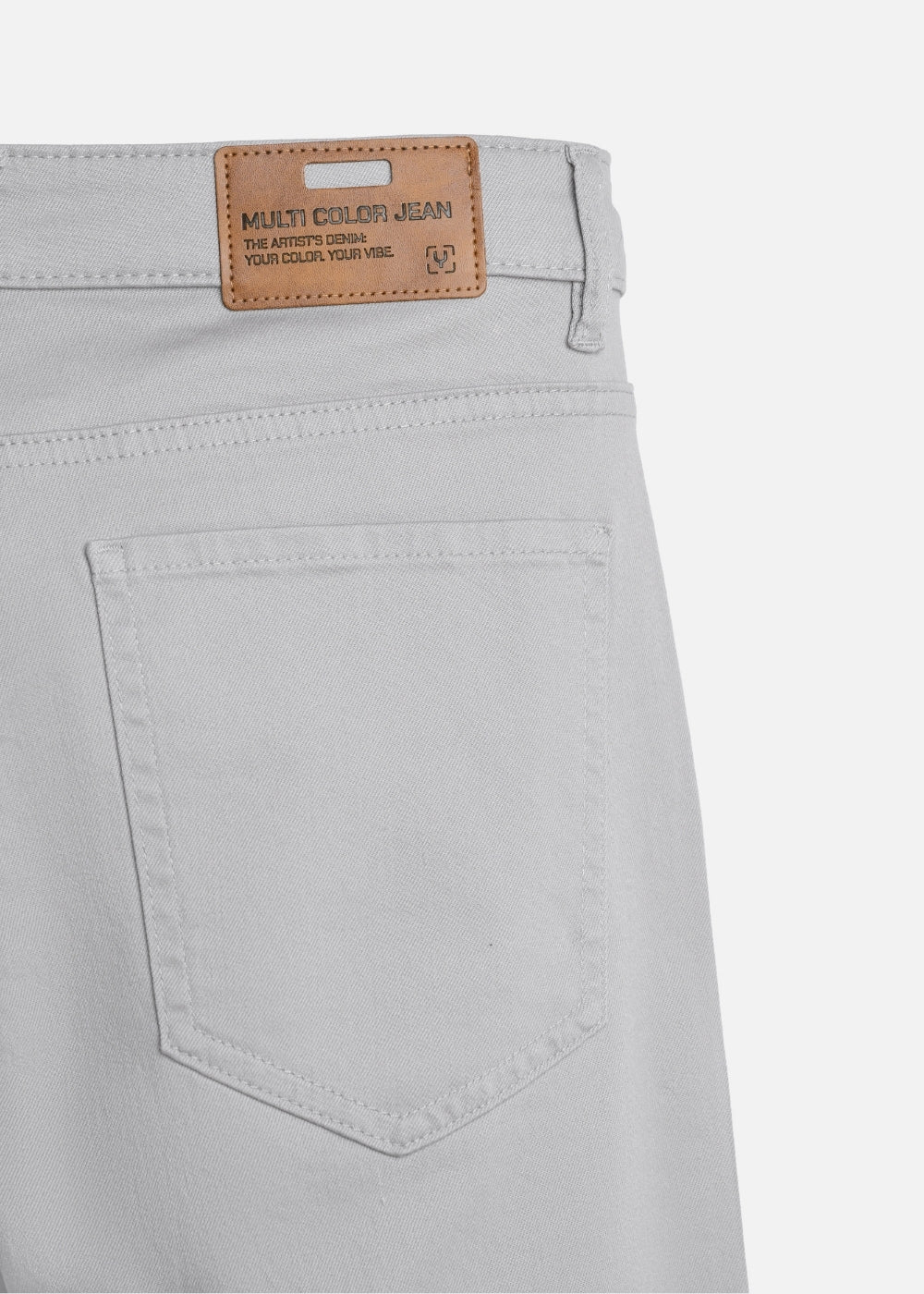 Quần Jeans Regular Fit Mềm Co Giãn Multi Color Jean 001 Xám Nhạt