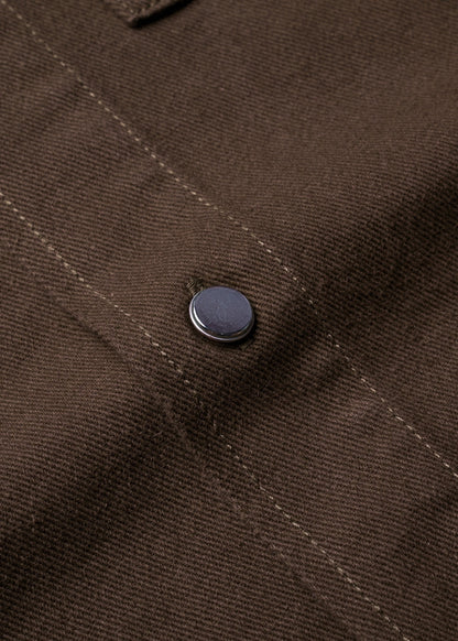 Áo Sơ Mi Tay Ngắn DurableTex™ Bền Bỉ Boxy Shape Multi Color Jean 003 Nâu Đậm