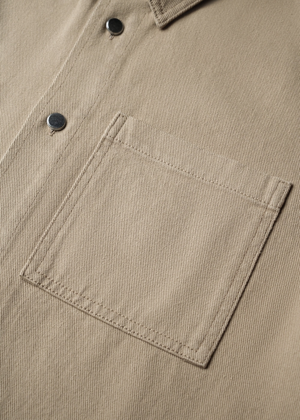 Áo Sơ Mi Tay Ngắn DurableTex™ Bền Bỉ Boxy Shape Multi Color Jean 003 Nâu Nhạt