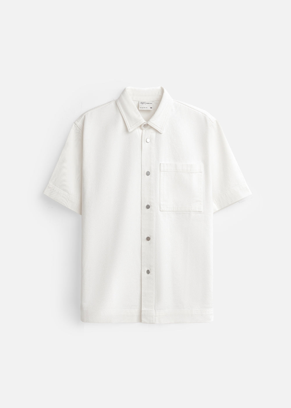 Áo Sơ Mi Tay Ngắn DurableTex™ Bền Bỉ Boxy Shape Multi Color Jean 003 Trắng