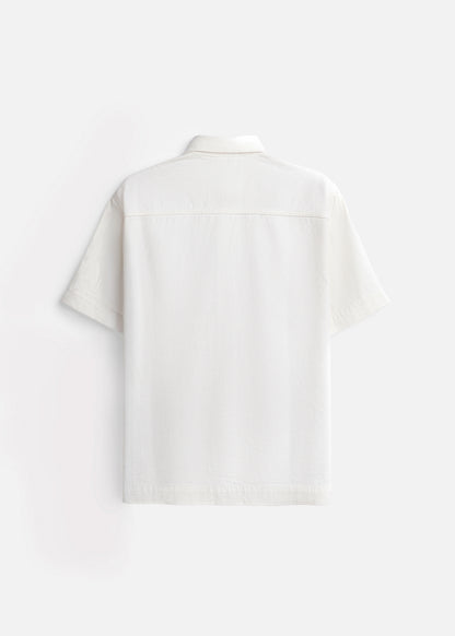 Áo Sơ Mi Tay Ngắn DurableTex™ Bền Bỉ Boxy Shape Multi Color Jean 003 Trắng