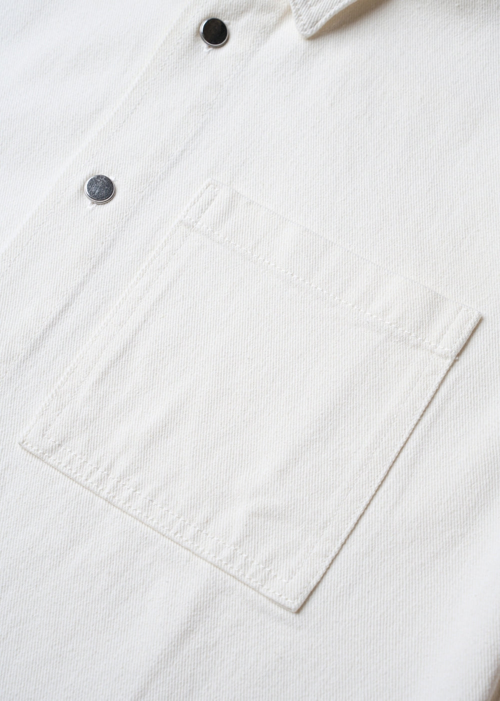 Áo Sơ Mi Tay Ngắn DurableTex™ Bền Bỉ Boxy Shape Multi Color Jean 003 Trắng