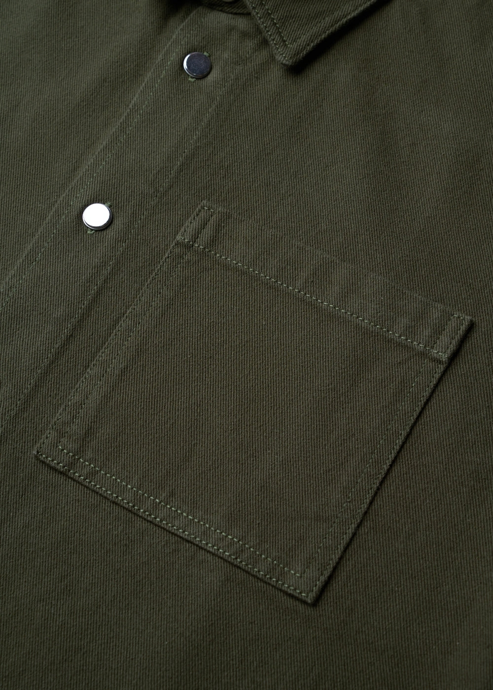 Áo Sơ Mi Tay Ngắn DurableTex™ Bền Bỉ Boxy Shape Multi Color Jean 003 Xanh Lá Đậm