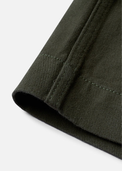 Áo Sơ Mi Tay Ngắn DurableTex™ Bền Bỉ Boxy Shape Multi Color Jean 003 Xanh Lá Đậm