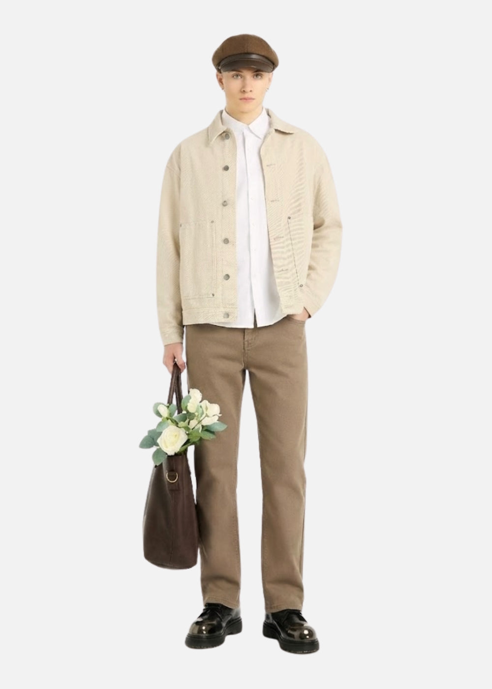 Quần Jeans Regular Fit Mềm Co Giãn Multi Color Jean 001 Nâu Nhạt